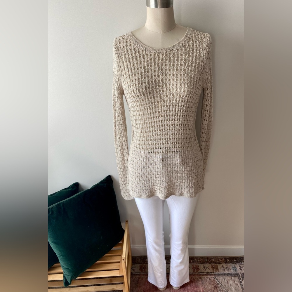 BERNADETTE CONTE crochet long sleeve top